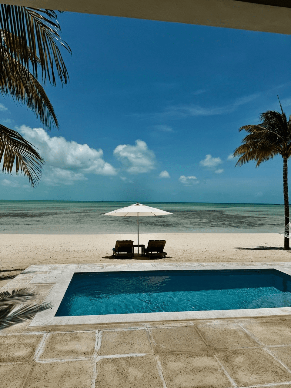 Wake up to this view in Ambergris Caye